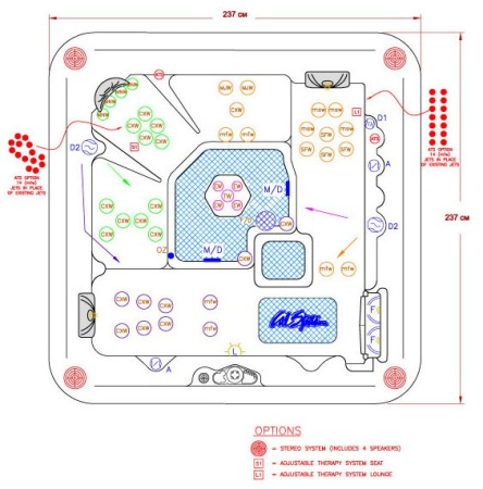 Спа бассейн Cal Spas Malibu